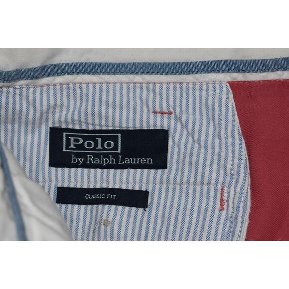 Polo Ralph Lauren Pants CHINOS Mens Size 36 x 30 Pink Cotton Pleated - Picture 5 of 8